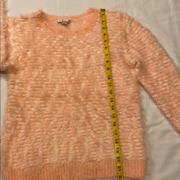 Papaya “Fuzzy” Peach Sweater - Picture 9 of 14